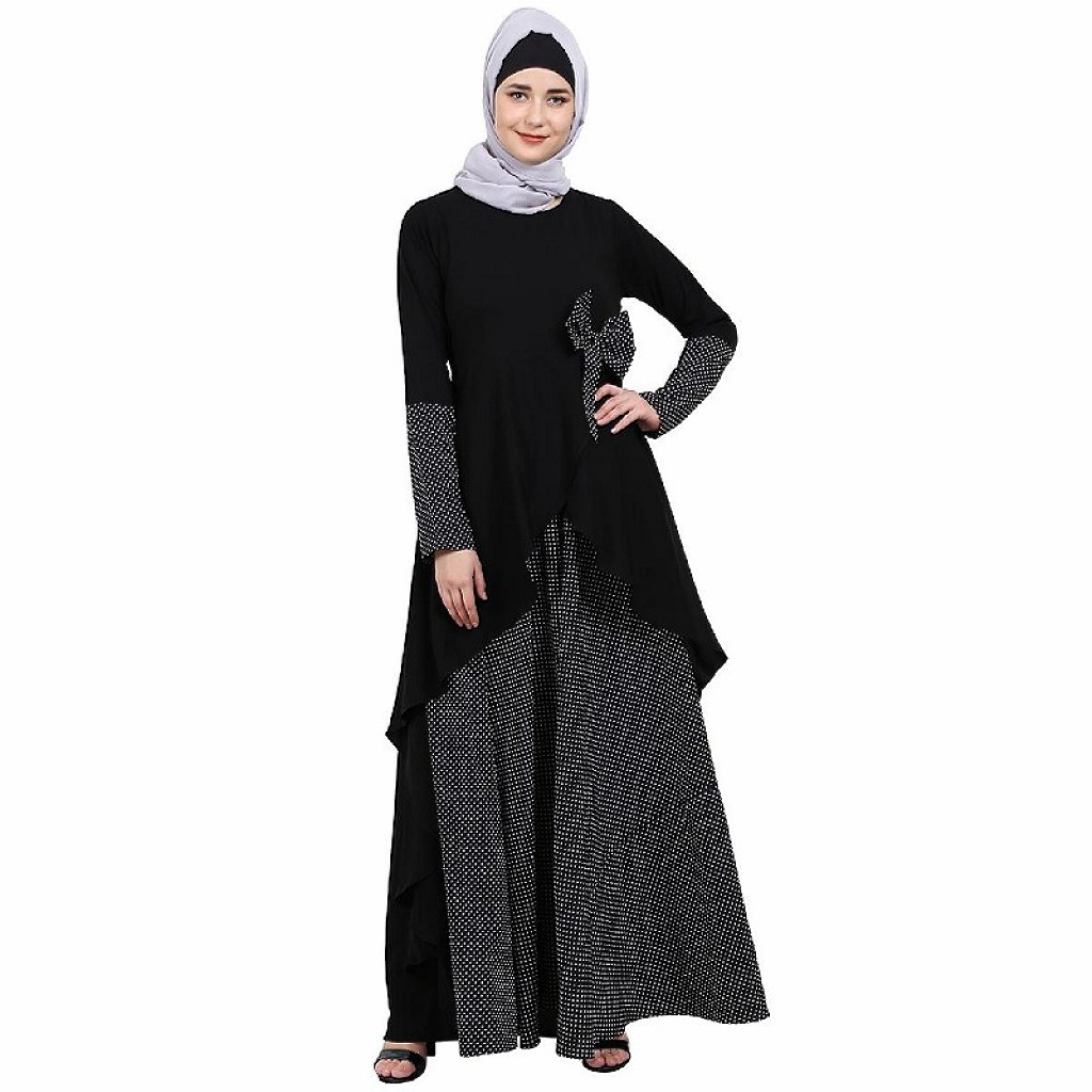 polka dot abaya